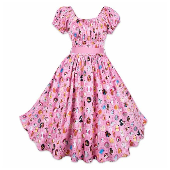 Disney Parks Dress Shop Pink Dogs Dress Size S Dooney Bourke Dainty Princess - Picture 1 of 12